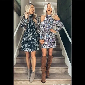 Parker Noemi Floral Silk Dress Size S